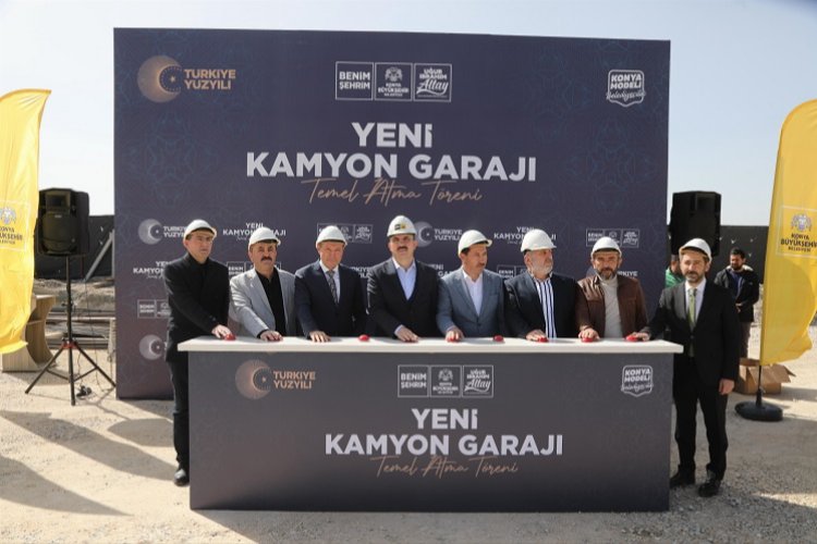Başkan Altay Yeni Kamyon Garajı’nın temelini attı -