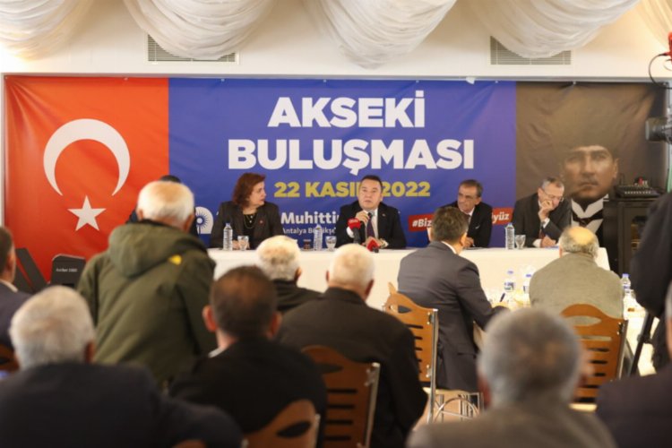 Başkan Böcek Akseki’de muhtarları dinledi -