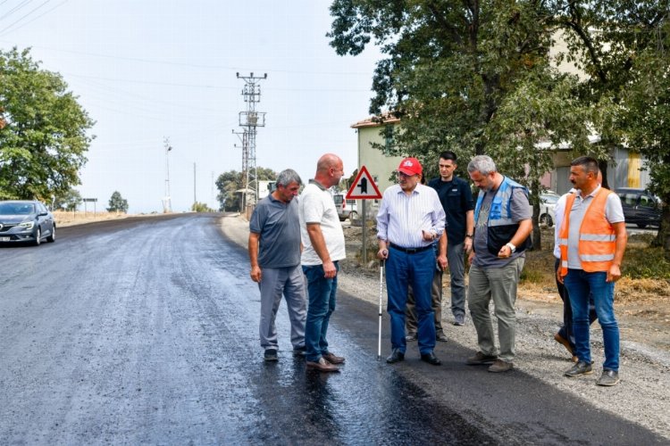 Başkan Demir, yol çalışmalarını inceledi -