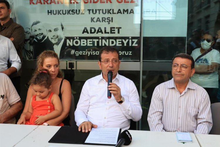 Başkan İmamoğlu'ndan 'Gezi Nöbeti'ne destek -
