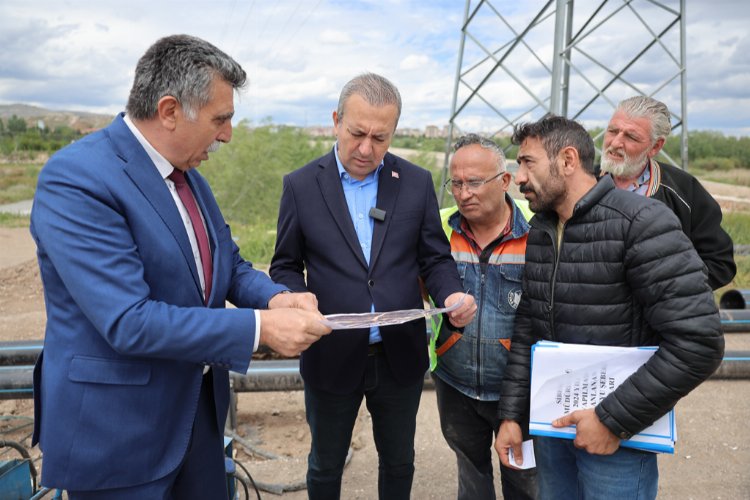 Başkan Uzun çalışmaları yerinde inceledi -