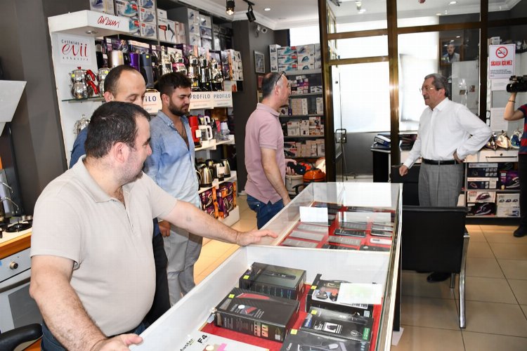 Başkan Vergili esnaf ziyaretlerini sürdürüyor -
