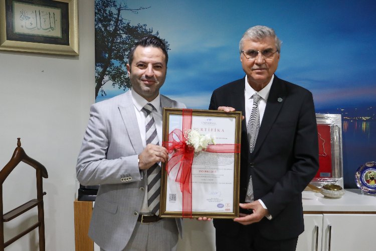 Başkan Yüce'den SASKİ'ye ISO 9001 tebriği -