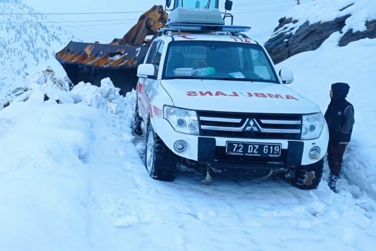 Batman Sason Bayramlar Köyünde böbrek hastasına 8 saatte ulaşıldı -