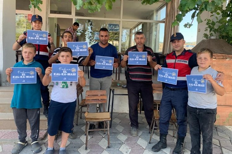 Bilecik jandarmasından kadına yönelik şiddet bilgilendirmesi -