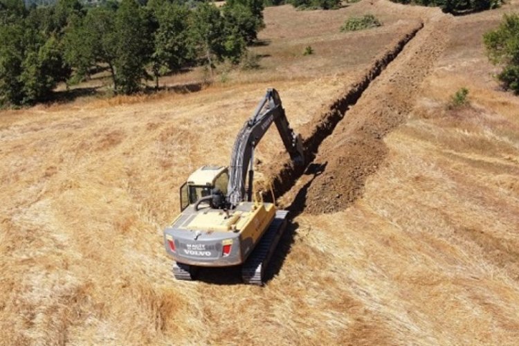 Bilecik Pazaryeri Dereköy sulaması devam ediyor -