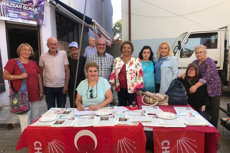 Bilecik Pazaryeri'nde CHP'li kadınlar stant açtı -
