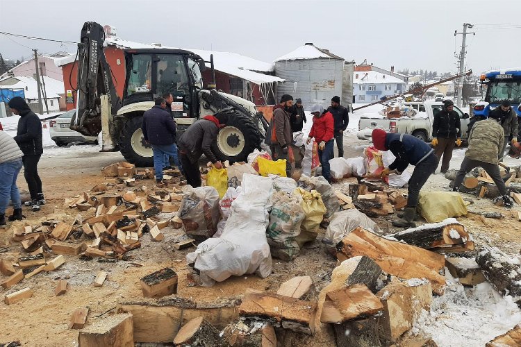 Bilecik Pazaryeri’nin odunları deprem bölgesini ısıtacak -