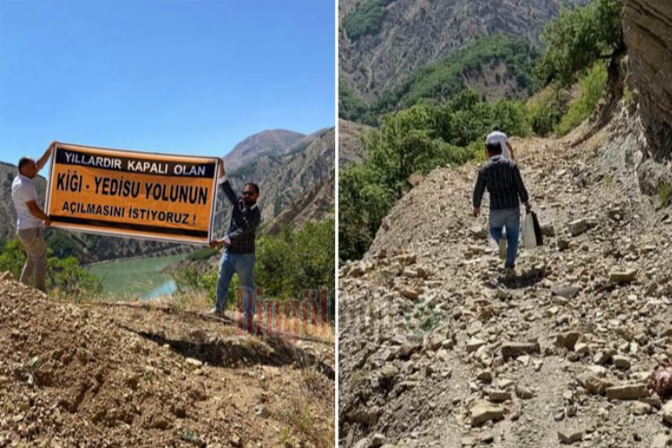 Bingöl'de 13 yıldır bitmeyen yol -