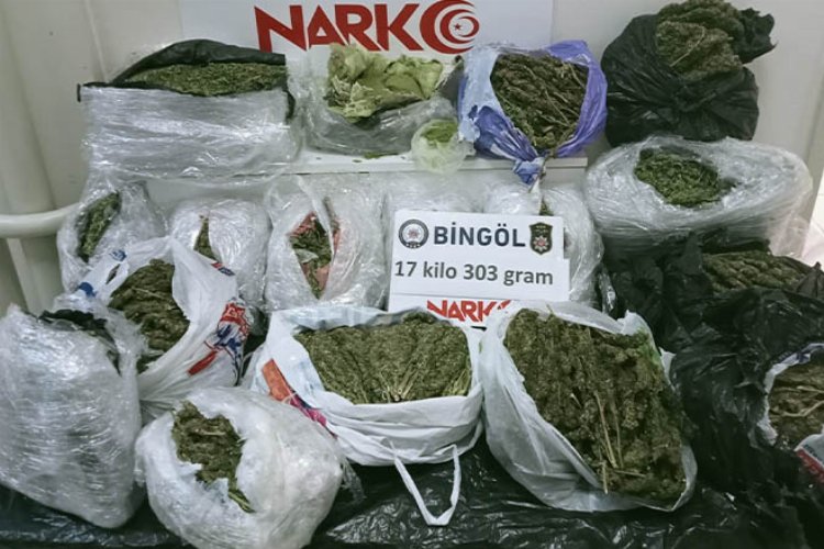 Bingöl’de 17,4 kilogram uyuşturucu ele geçirildi -