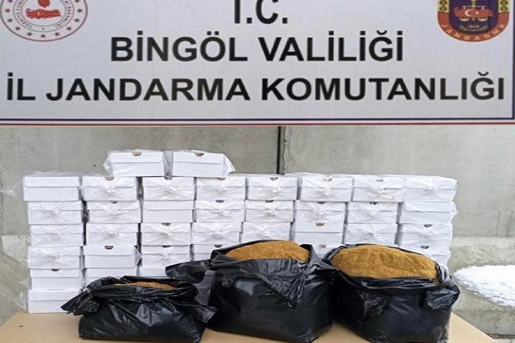 Bingöl’de kaçak tütün ele geçirildi -