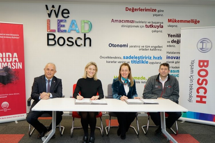 Bosch'tan Bursa'da 50 meslek lisesi öğrencisine TEV bursu -