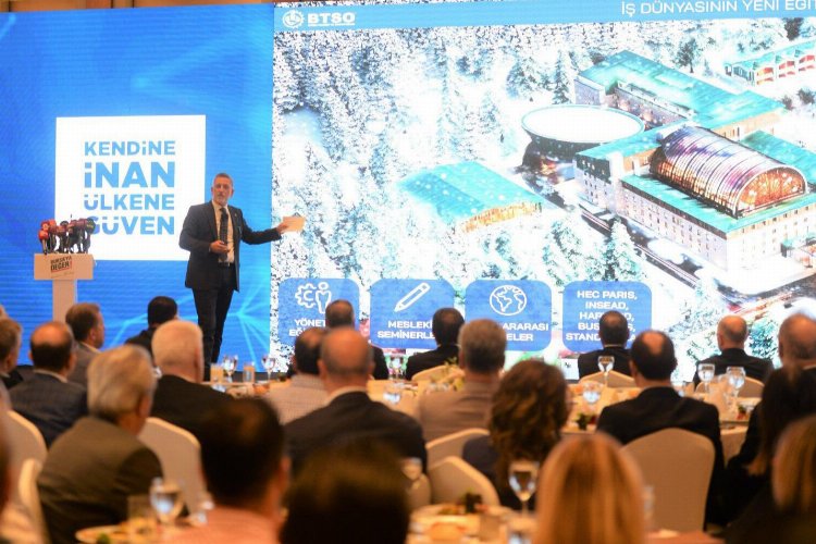 Burkay'ın BTSO'da yeni dönem mottosu: Kendine inan ülkene güven -
