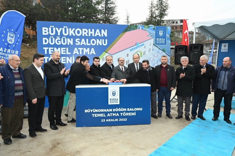 Bursa Büyükorhan'da yeni yıl öncesi yeni yatırımlara temeller atıldı -