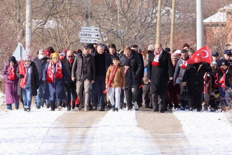 Bursa'da Gürsulular Sarıkamış Şehitleri'nin izinde yürüdü -