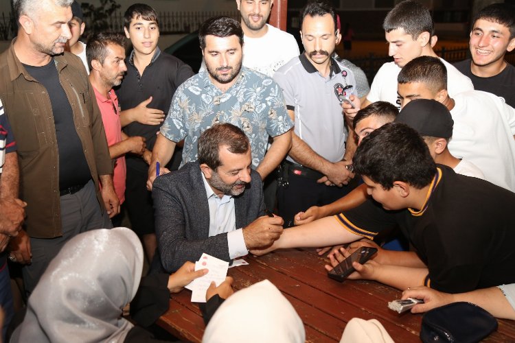 Bursa'da Gürsulular Başkan Işık'la hasbihalde -