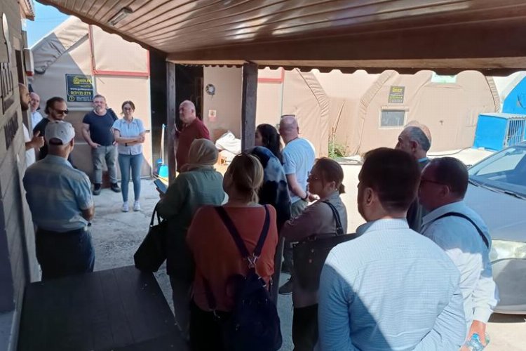 Bursa'da mantar yetiştiricileri kursiyerlerine teknik gezi -