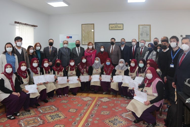 Bursa'da Yiğitali kadınları sertifikalandı -