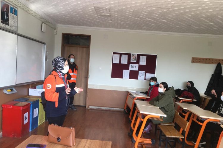 Bursa Gemlik'te okullarda tatbikat -