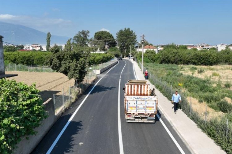 Bursa Gürsu'da İsabey yolu bayrama yetiştirildi -
