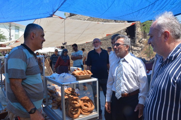 Bursa Harmancık'ta pazara 'Saadet' ziyareti -