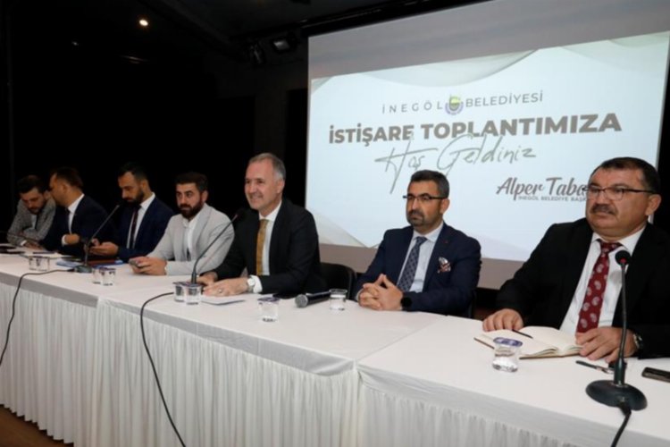 Bursa İnegöl'de Başkan Taban'dan muhtarlarla istişare -