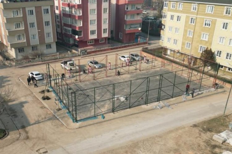 Bursa İnegöl'de semt sahası yenileniyor -