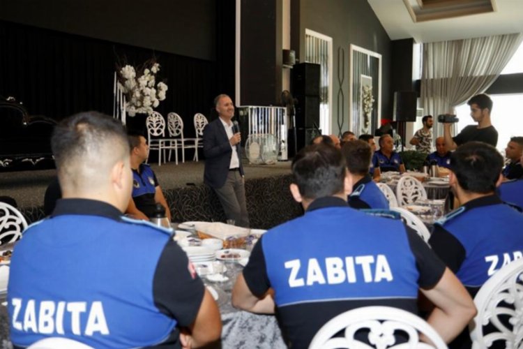 Bursa İnegöl'de zabıta personeline özel kahvaltı -