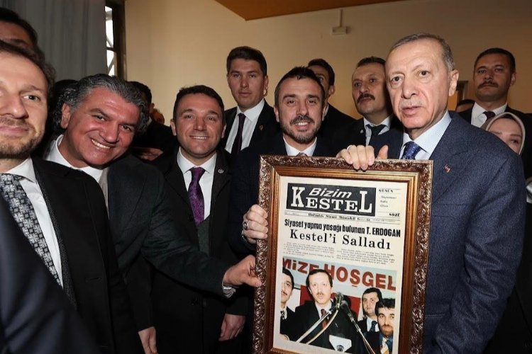Bursa Kestel'den Cumhurbaşkanı Erdoğan'a anlamlı hediye -
