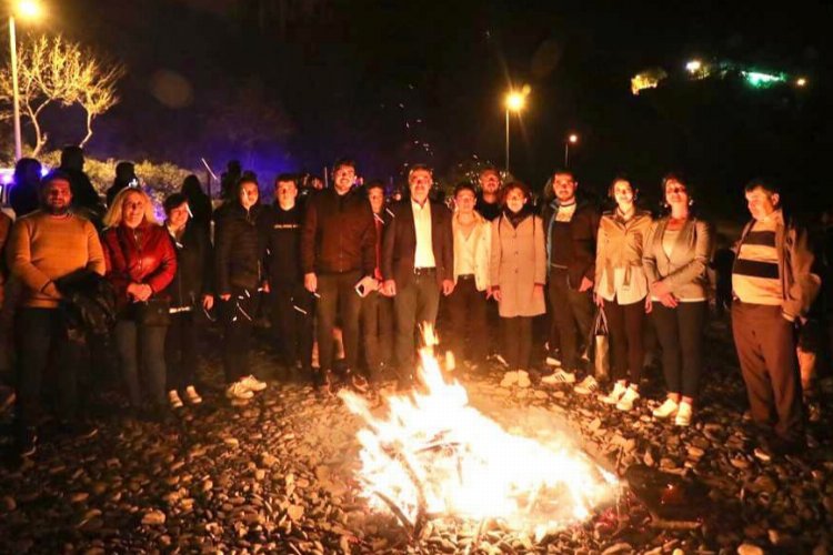 Bursa Mudanya'da Hıdırellez ateşi Tirilye'de yandı -