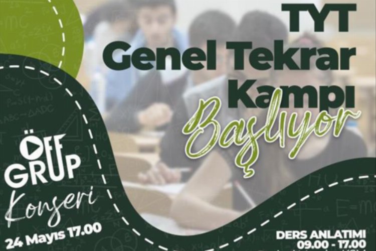 Bursa İnegöl'de 4 günlük TYT Genel Kampı başlıyor -