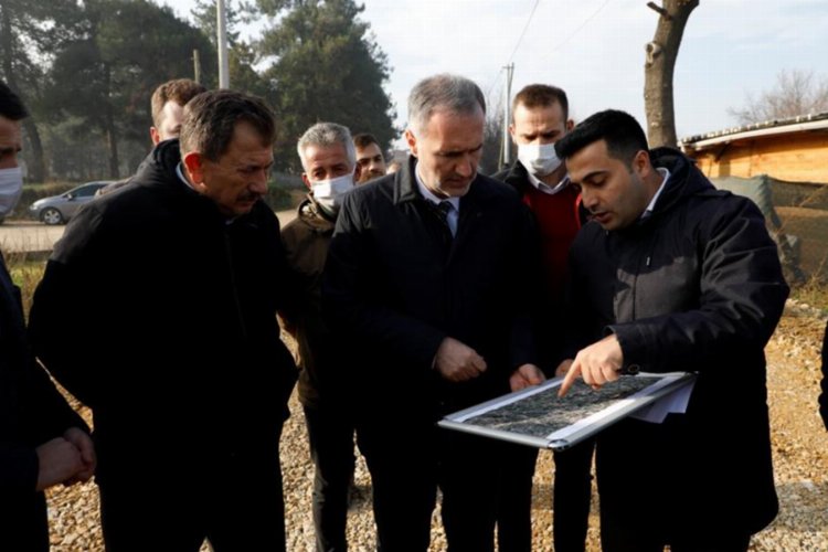 Bursa İnegöl'de arazi yolları konfora kavuşuyor 