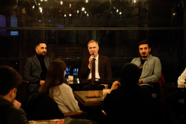 Bursa İnegöl'de çaylar Başkan Taban'dan sohbet gençlerden -