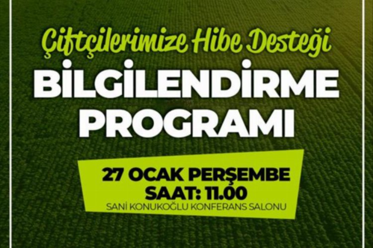 Bursa İnegöllü çiftçilere TKDK hibe destekleri anlatılacak -