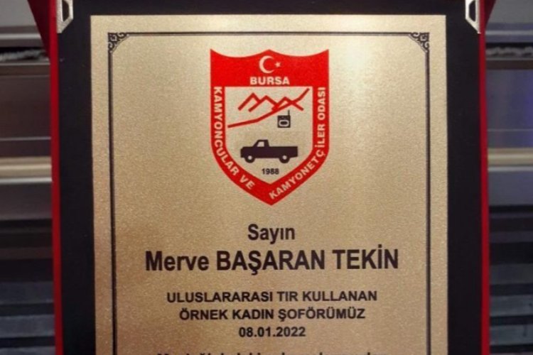 Bursa'nın ödüllü kadın tır şoföründen 8 Mart Dünya Kadınlar Günü mesajı -
