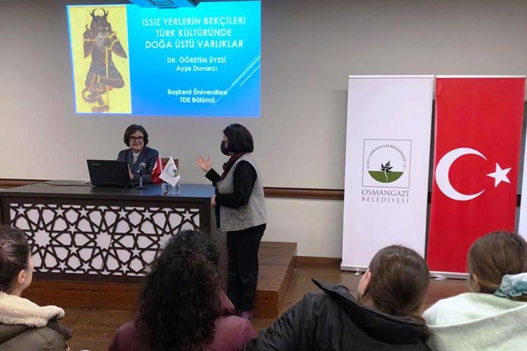 Bursa Osmangazi Şadırvanlı Han'da edebiyat söyleşisi -