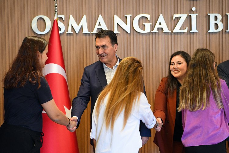 Bursa Osmangazi'de personel bayramlaşması -