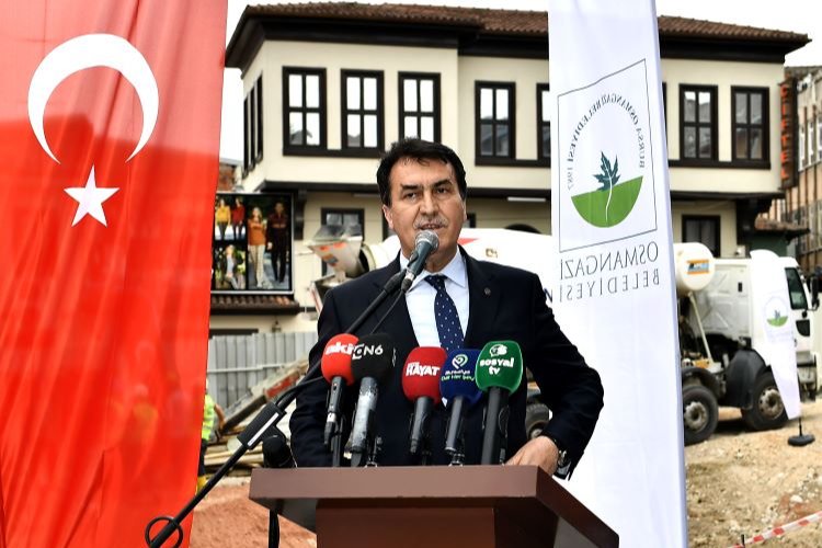 Bursa Osmangazi'de yeni hizmet binasının temeli atıldı -