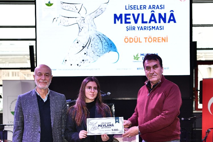 Bursa Osmangazi Mevlana Şiir Yarışması’nda ödüller sahiplerini buldu -