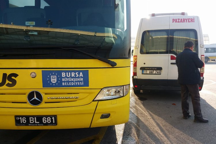 Bursa Terminali'nde yaşanan kaza yürekleri ağza getirdi -