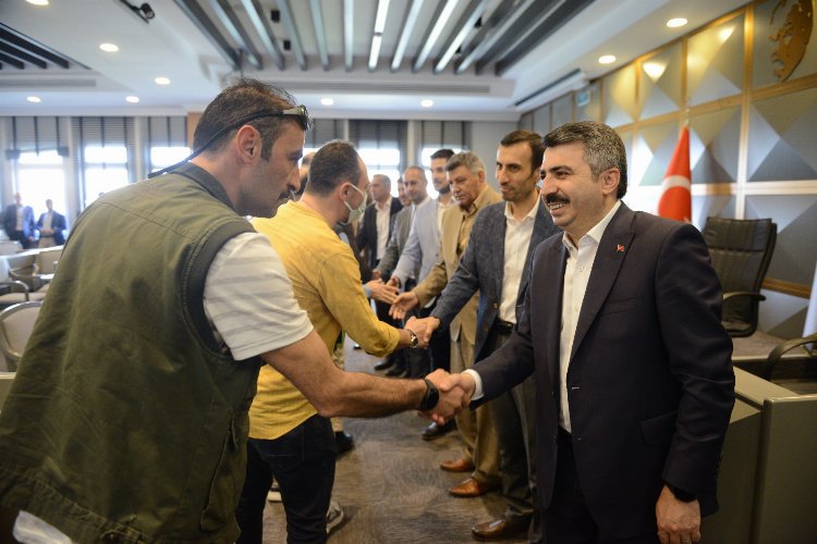 Bursa yıldırım Belediyesi'nde bayramlaşma merasimi -