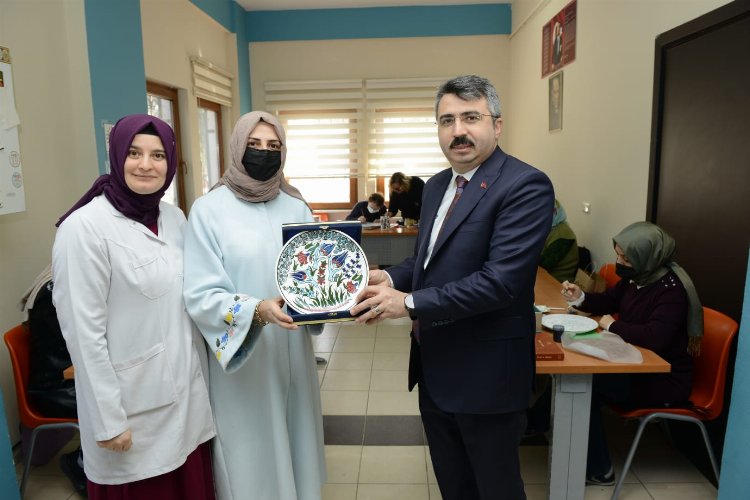Bursa Yıldırım'da Başkan Yılmaz'dan 'YILMEK'e ziyaret -