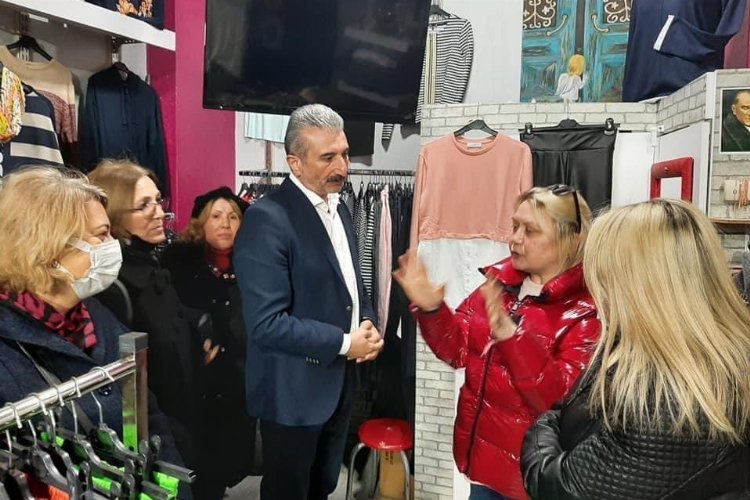 Bursa Yıldırım'da CHP'den esnaf ziyareti -