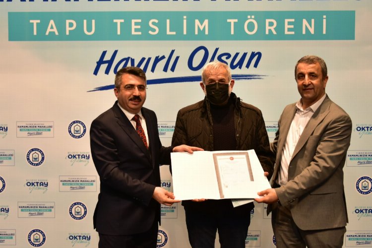 Bursa Yıldırım'da Hamamlıkızık sakinleri tapularına kavuşuyor -