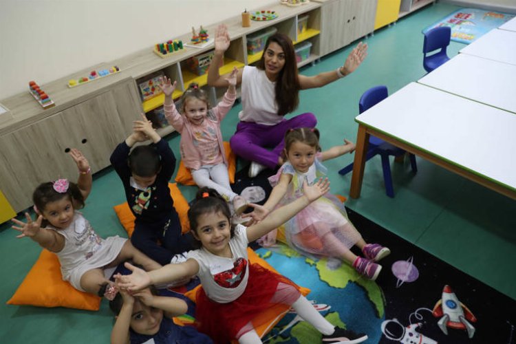 Büyükşehir Güzeloba kreşinde eğitim başladı -