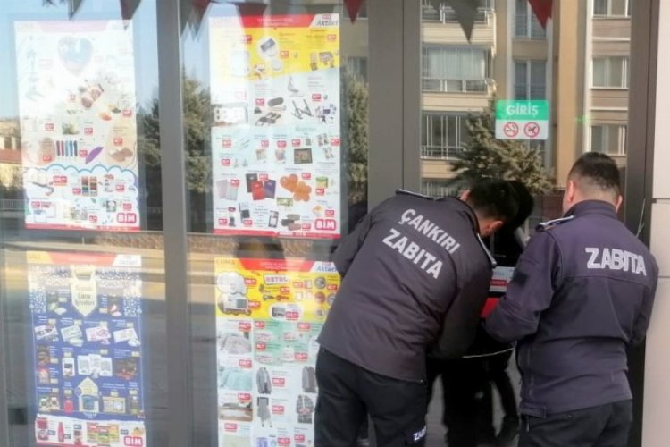 Çankırı zabıtasından zincir markete ceza -