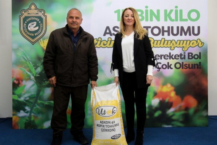 Çiftçilere aspir tohumu desteği -