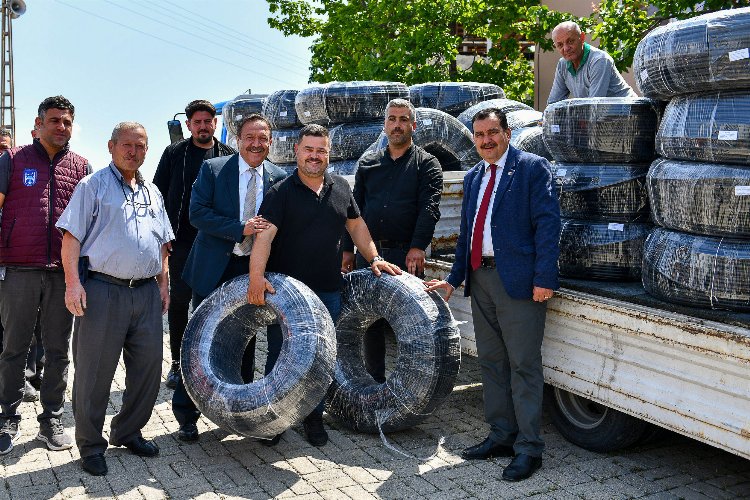 Çiftçilere damlama sulama desteği -