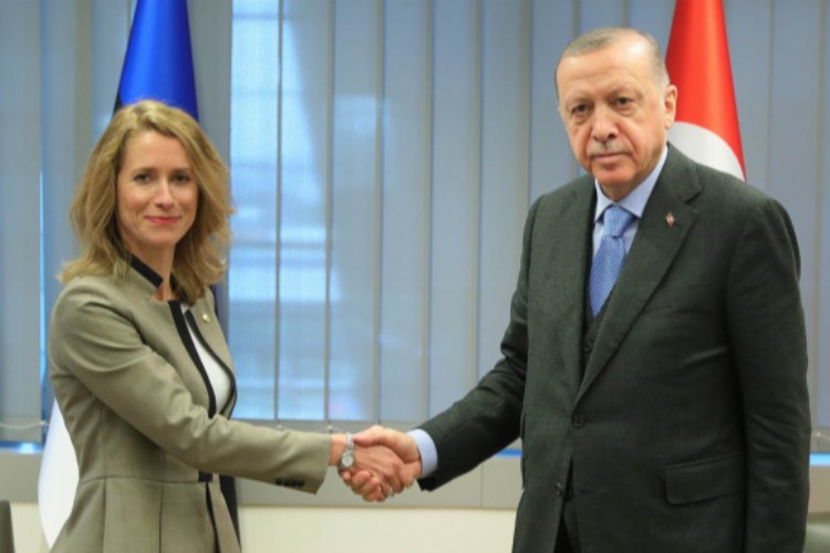 Cumhurbaşkanı Erdoğan Kallas ile buluştu -