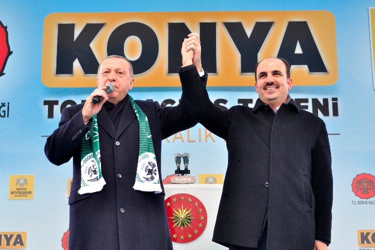 Cumhurbaşkanı Erdoğan'a bir teşekkür de Konya'dan -